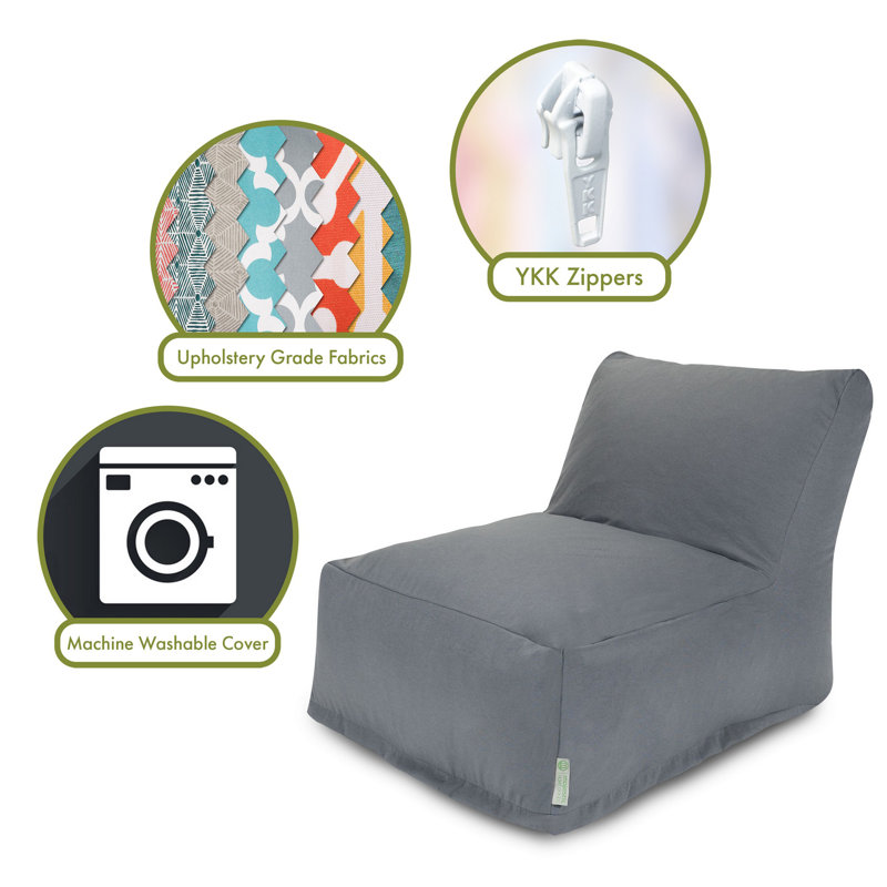 Majestic Home Goods Standard Outdoor Friendly Bean Bag Lounger